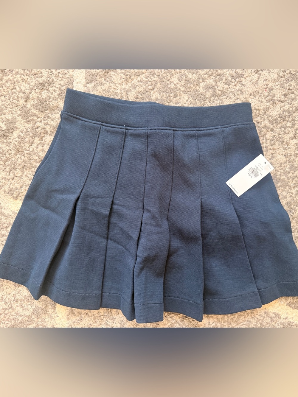 Old Navy Deep Blue Ponte Pleated Skirt